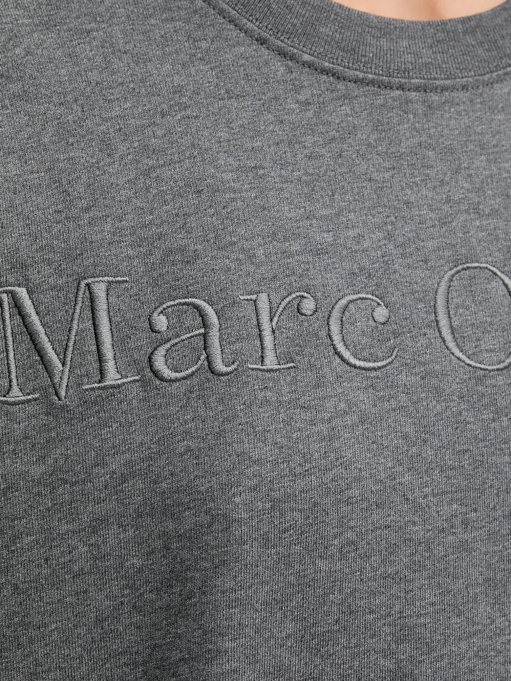 Marc O'Polo Sweater met logo-reliëf Grijs
