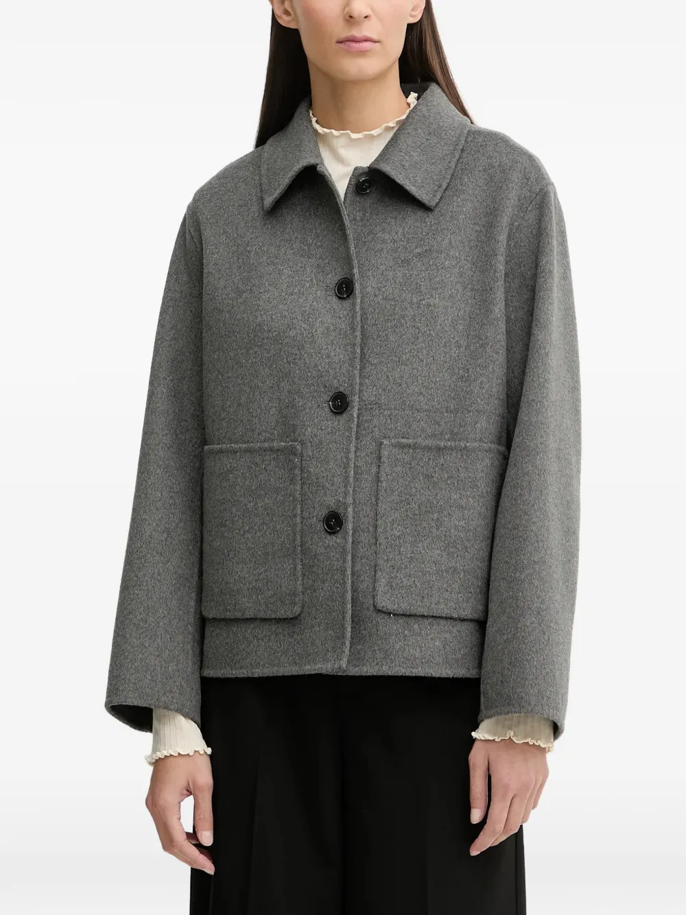 Marc O'Polo button flap pocket jacket | Grey | Image 1