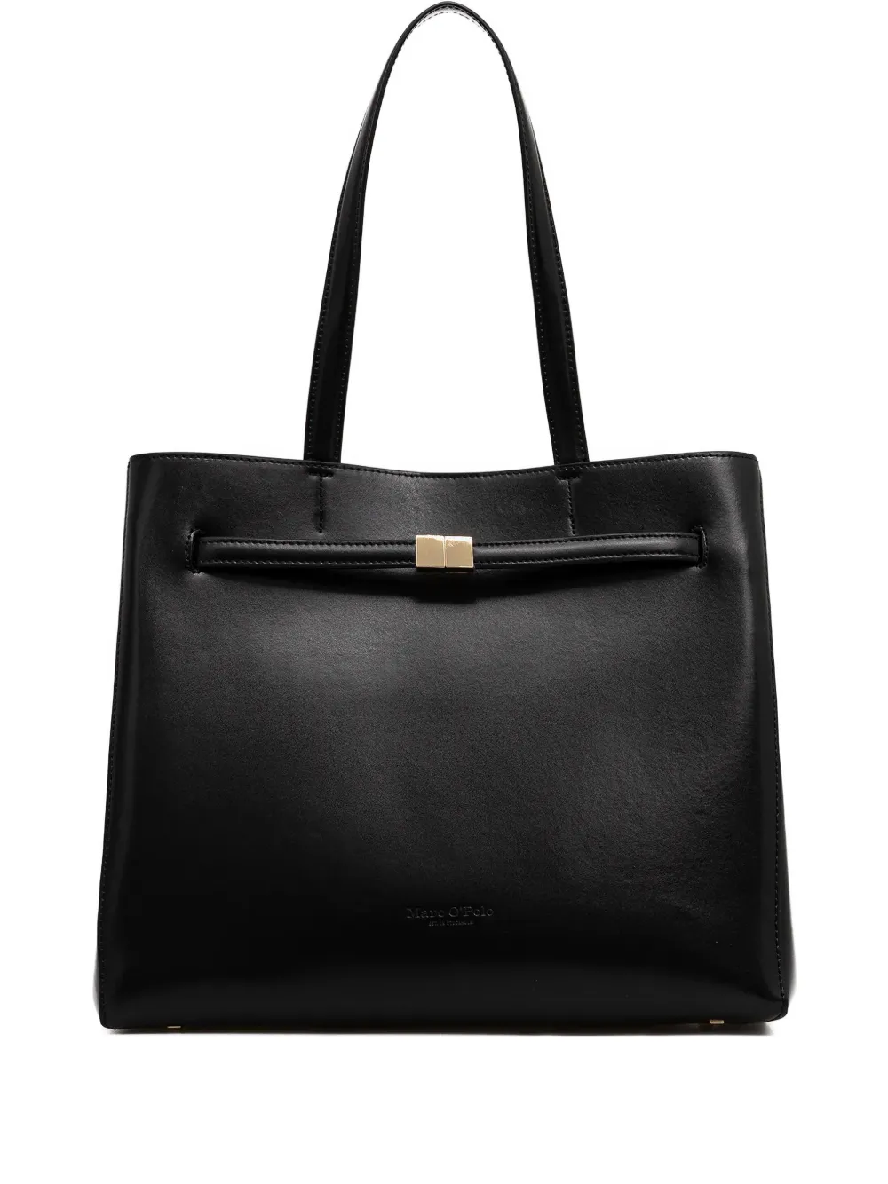 Marc O'Polo debosses-logo shoulder bag - Nero