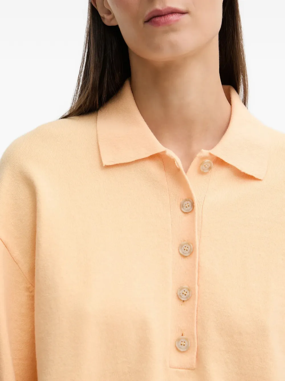 Marc O'Polo Poloshirt met knopen Oranje