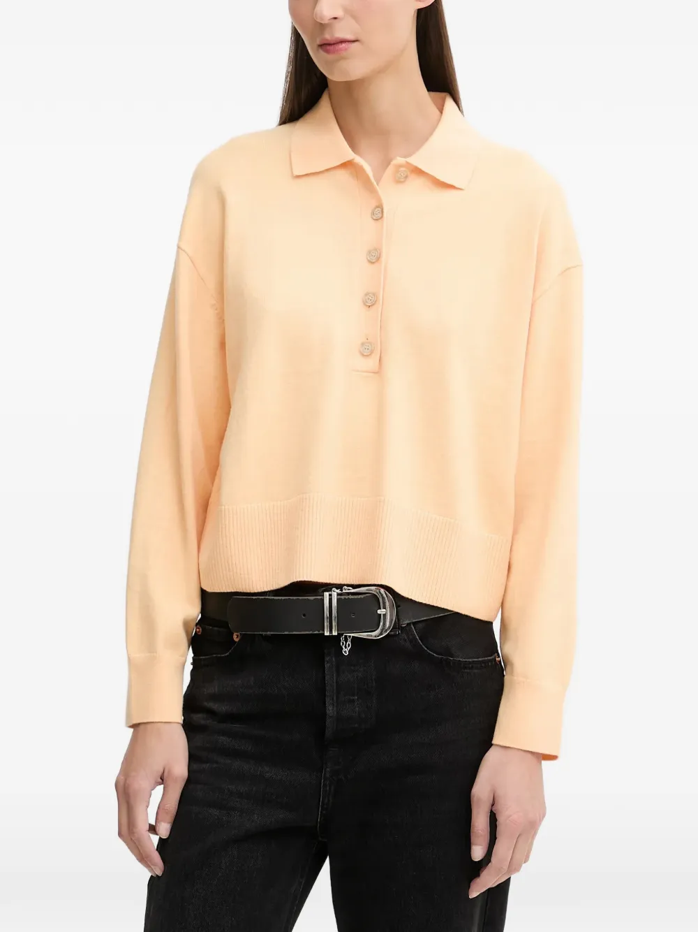 Marc O'polo Button Polo Shirt In Yellow