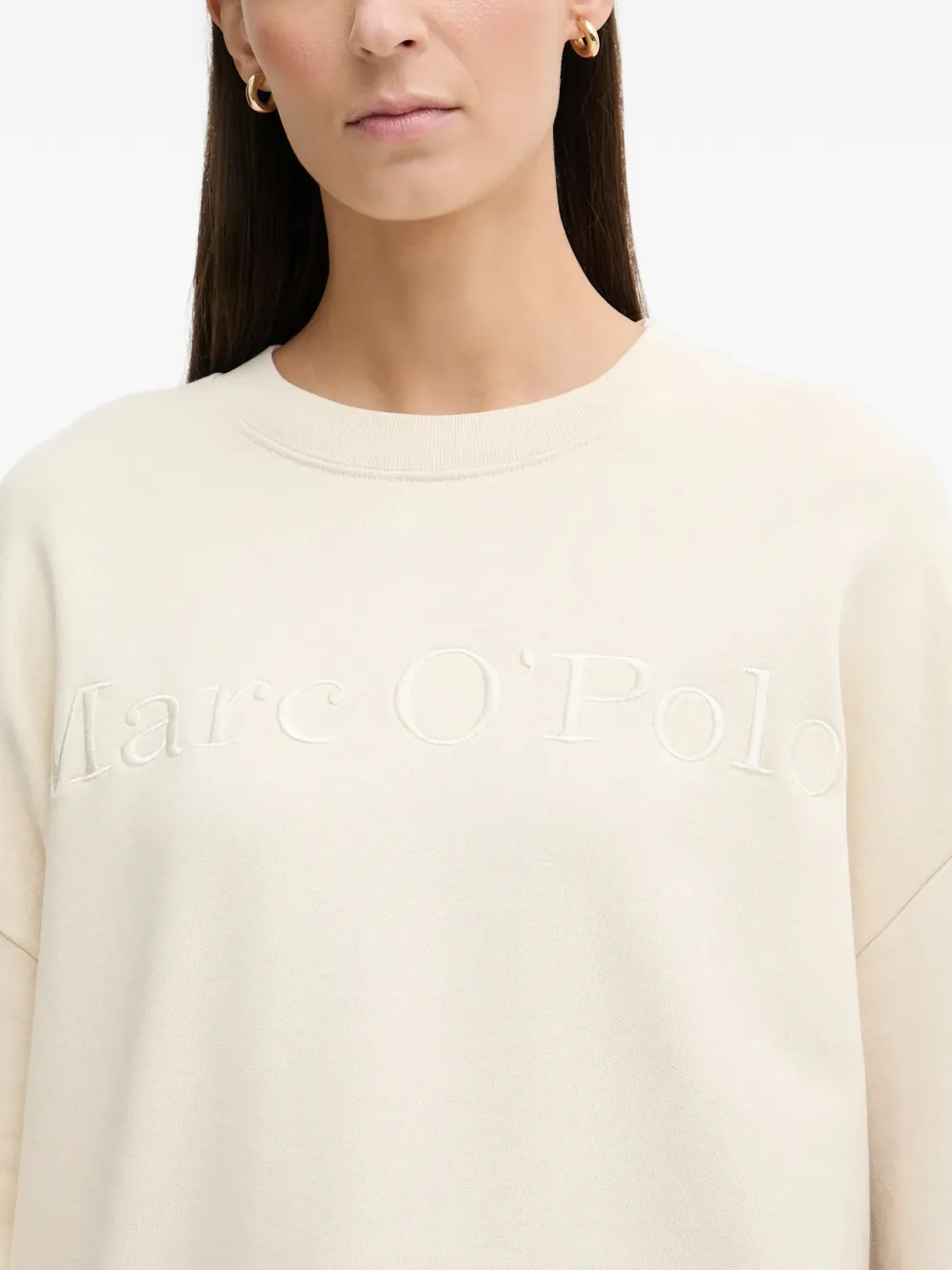 Marc O'Polo Sweater met borduurwerk Beige