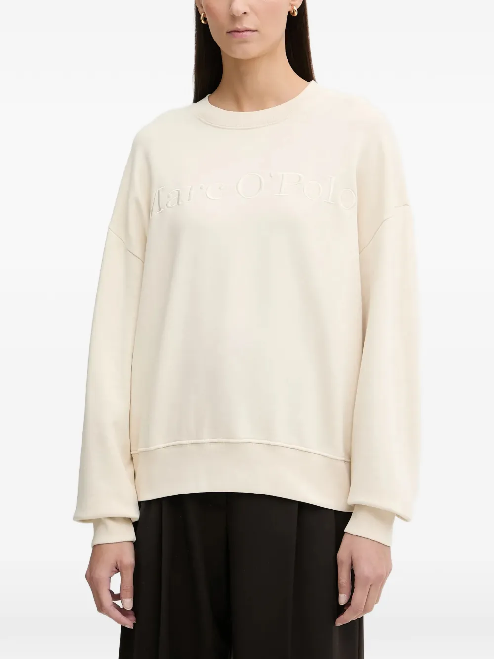 Marc O'polo Embroidered Sweatshirt In Neutral
