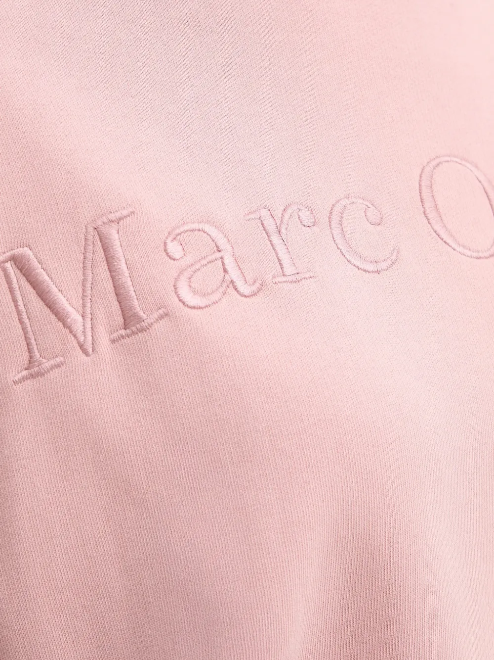 Marc O'Polo Hoodie met geborduurd logo Roze