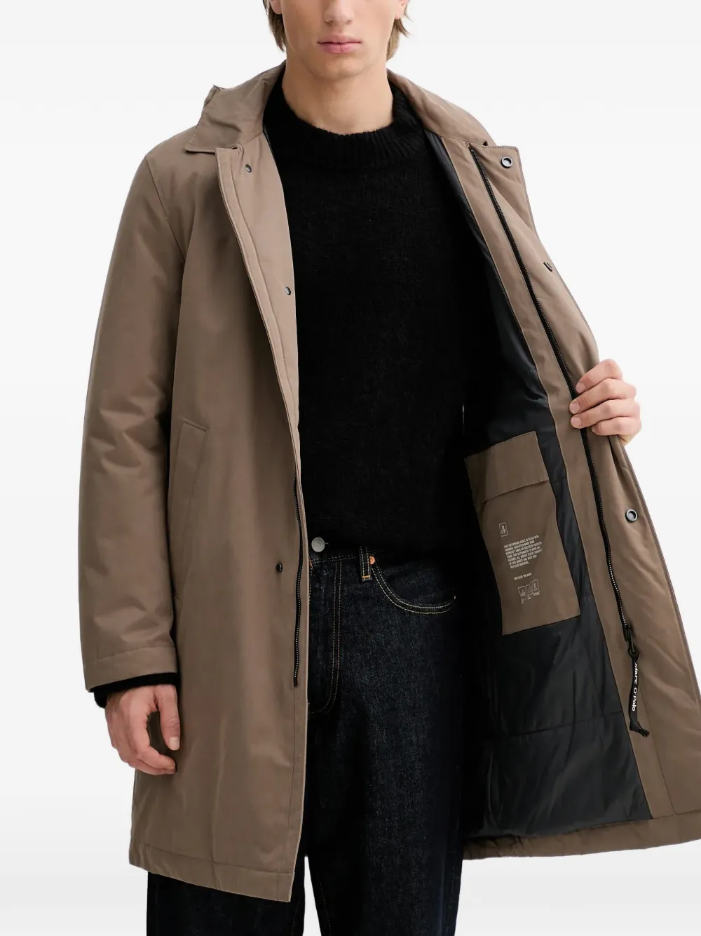  Marc O'polo Hooded Coat - Neutrals 