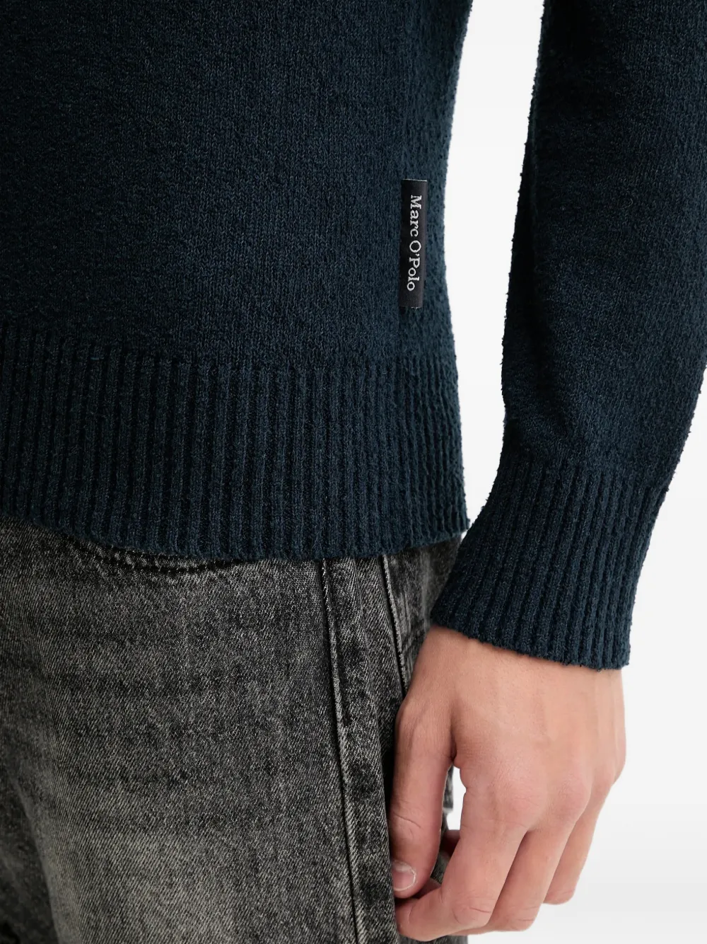 Marc O'Polo Trui met ronde hals Blauw