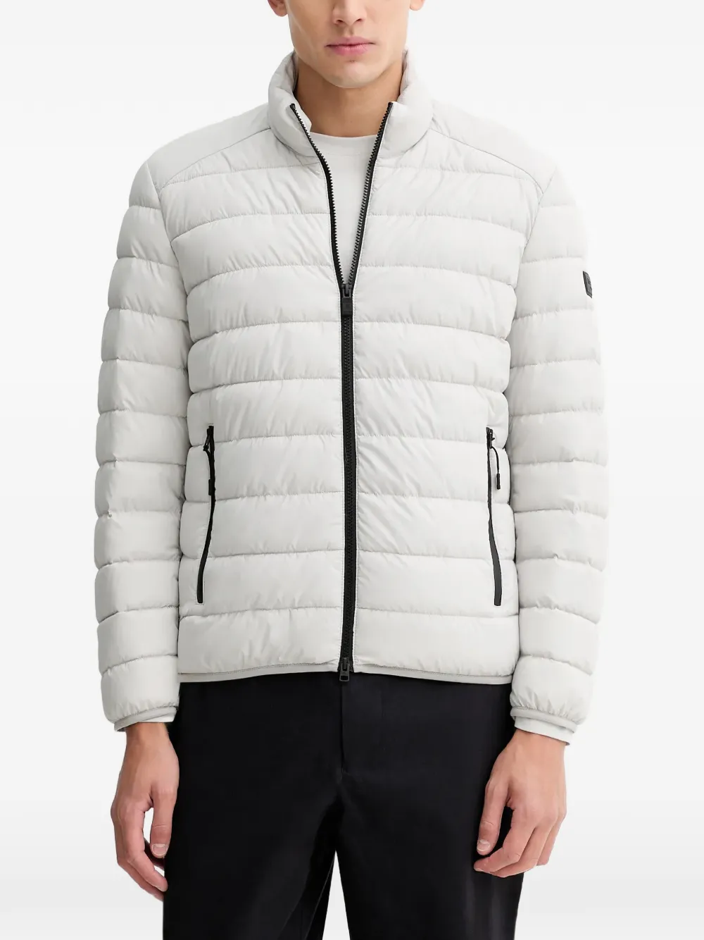 Marc O'Polo quilted zip jacket - Grigio