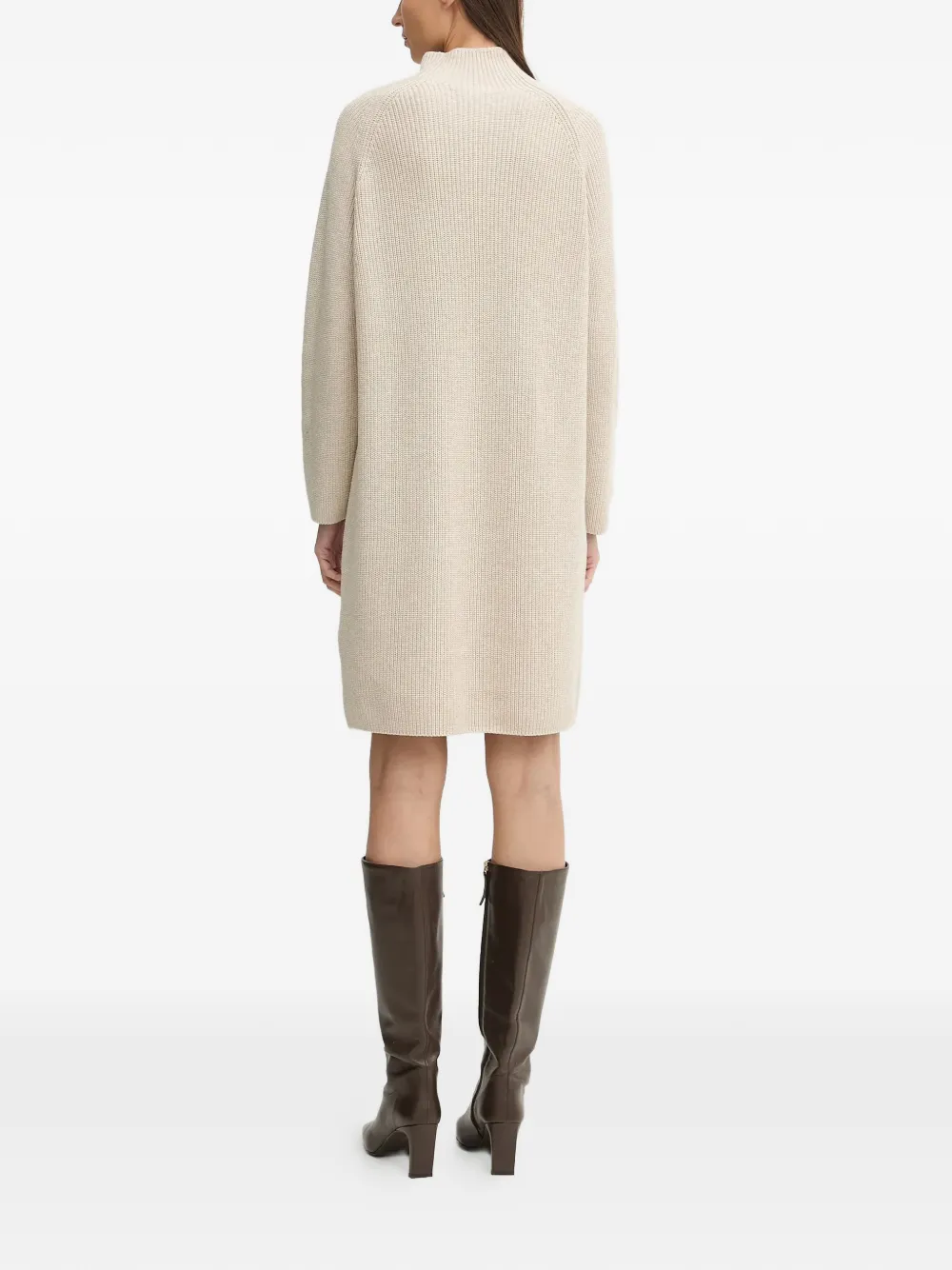 Marc O'Polo Mini-jurk met hoge hals Beige
