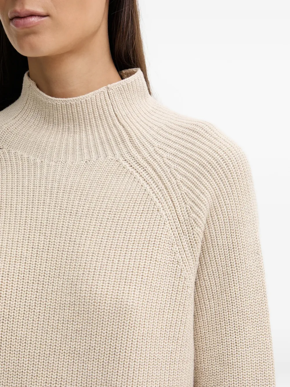 Marc O'Polo Mini-jurk met hoge hals Beige
