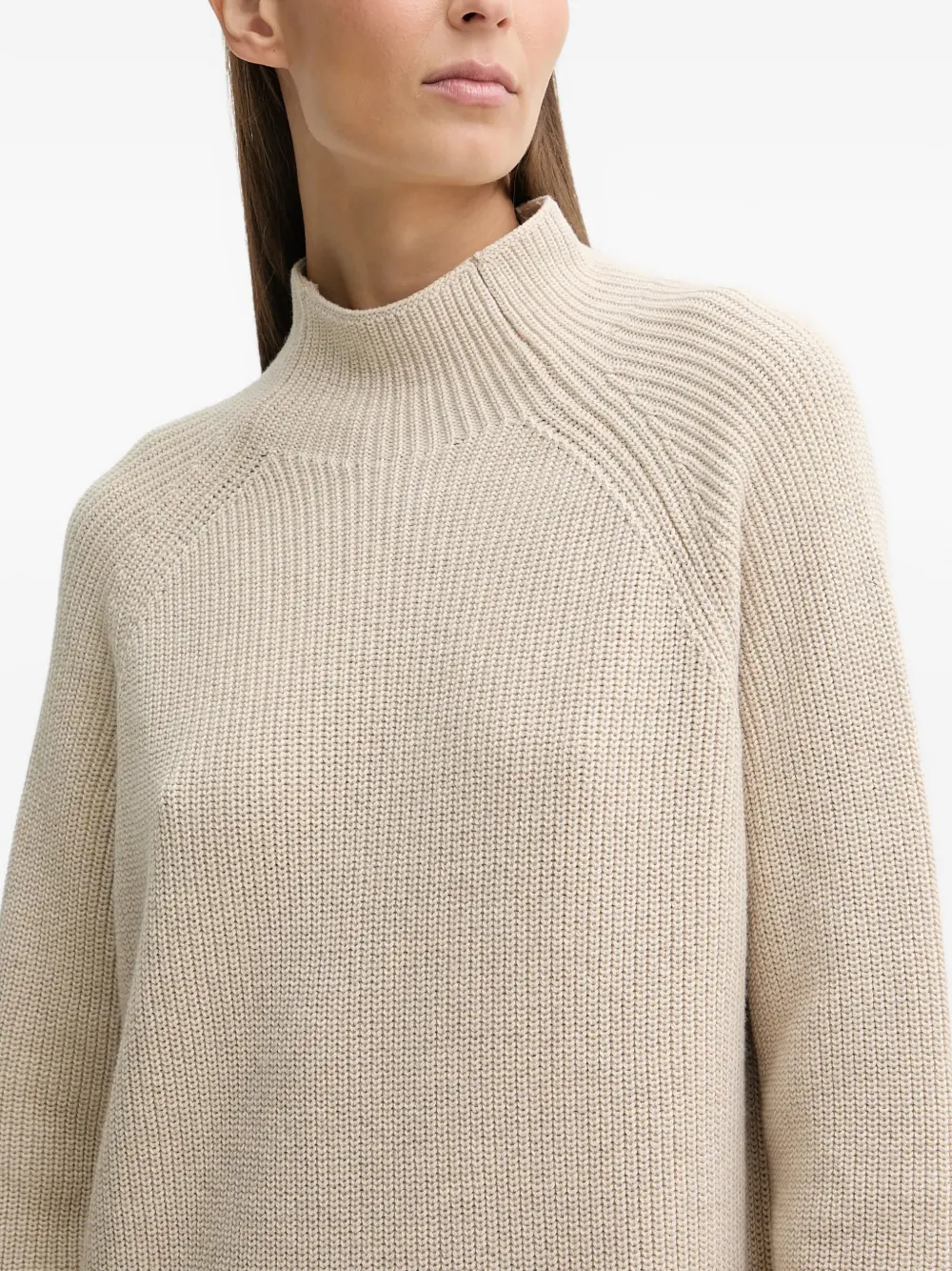 Marc O'Polo Mini-jurk met hoge hals Beige