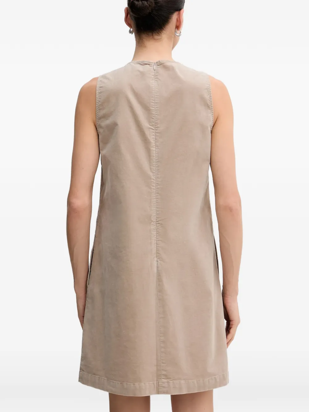 Sleeveless Round-Neck Mini Dress