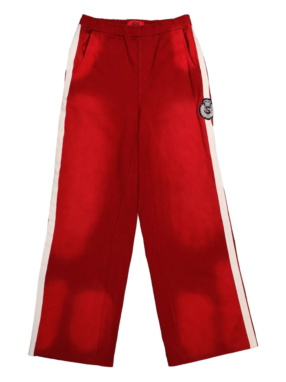 424 ripped side-stripe track trousers | Red | Image 1