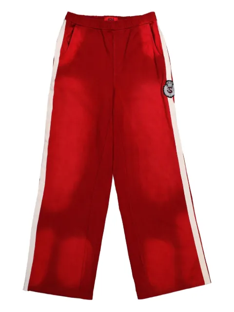 424 ripped side-stripe track trousers