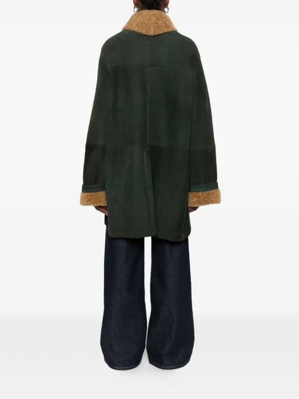 Romeo Gigli Pre-Owned 1990s button-up Coat | Green | FARFETCH ID