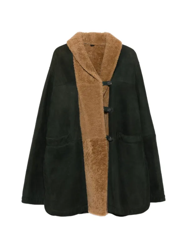 Romeo Gigli Pre-Owned 1990s button-up Coat | Green | FARFETCH ID