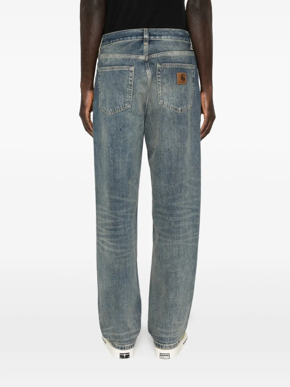 Carhartt WIP Aaron jeans met vijf zakken Blauw