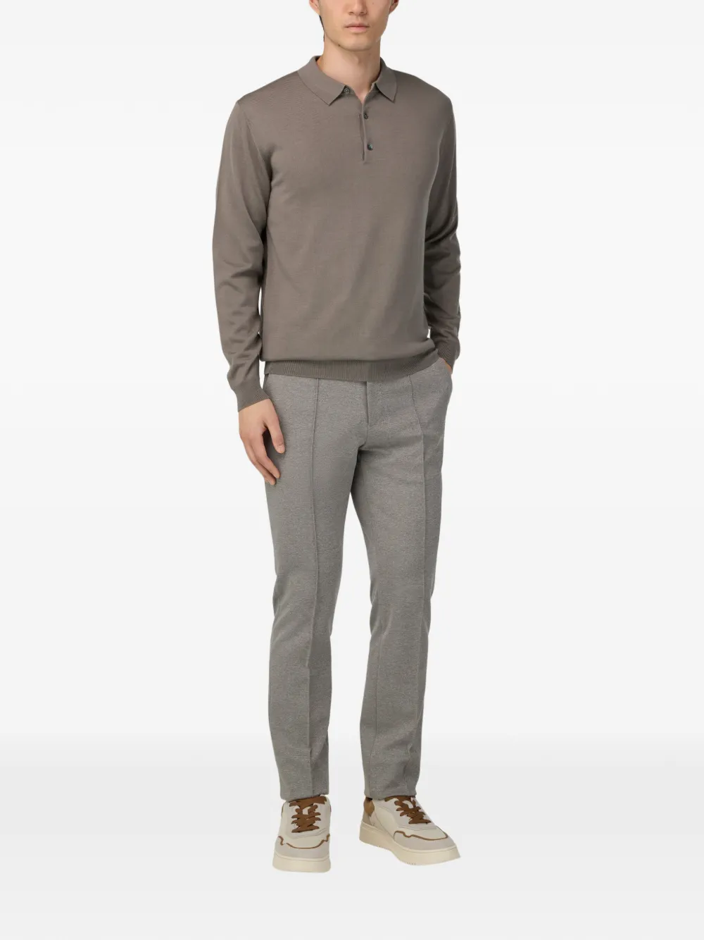 Boggi Milano Roberto drawstring jersey trousers | Chinos | Image 2
