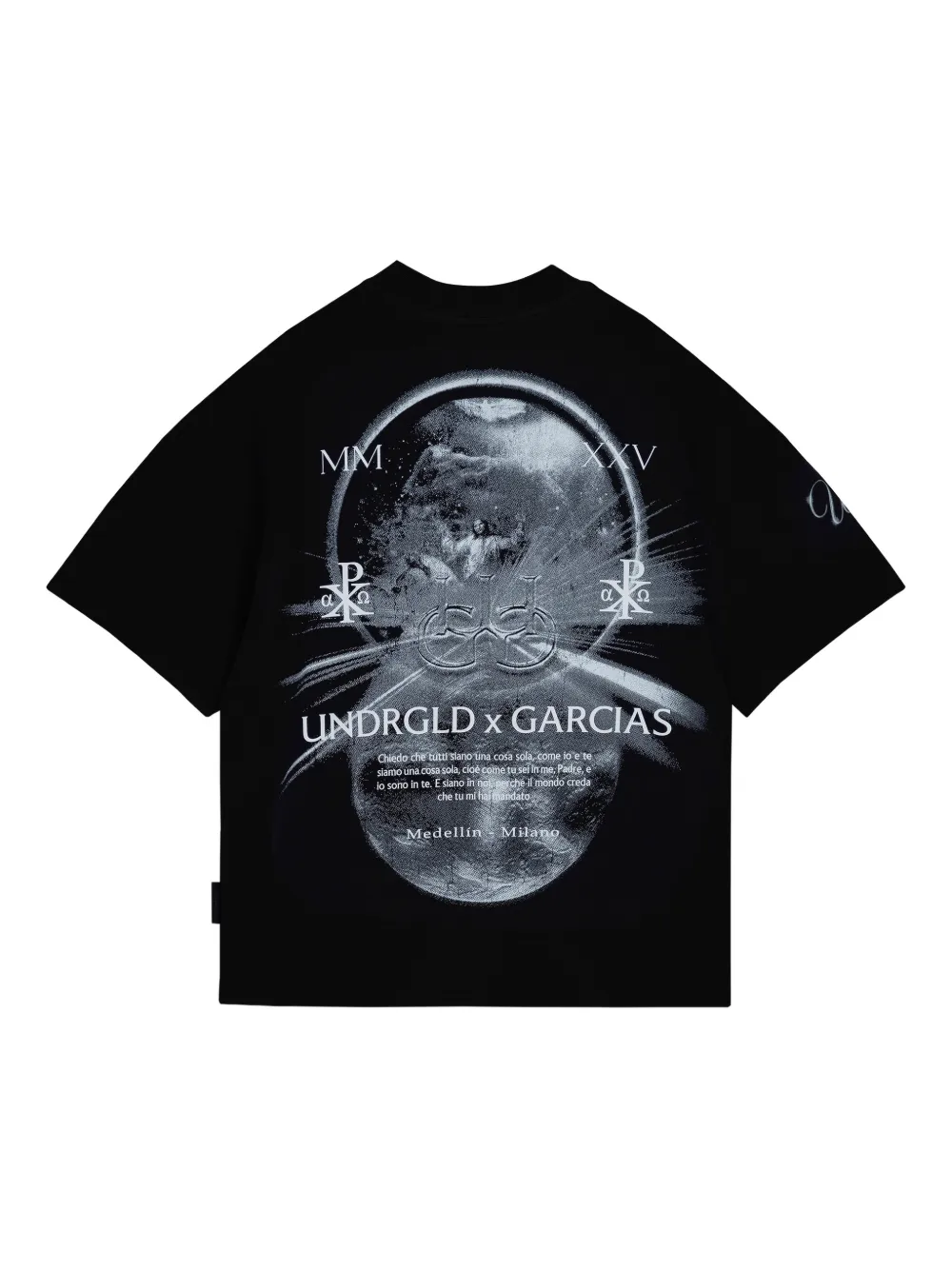  Undergold Boxy Fit Print T-shirt - Black 
