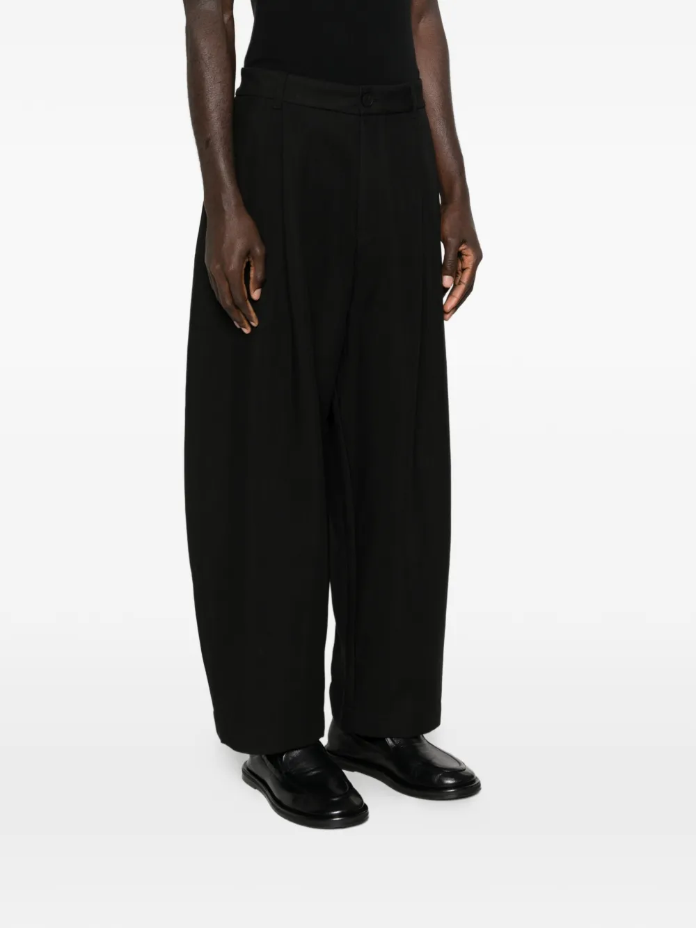  Studio Nicholson Pleated Trousers - Black 