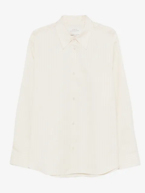 Studio Nicholson camisa con rayas estampadas