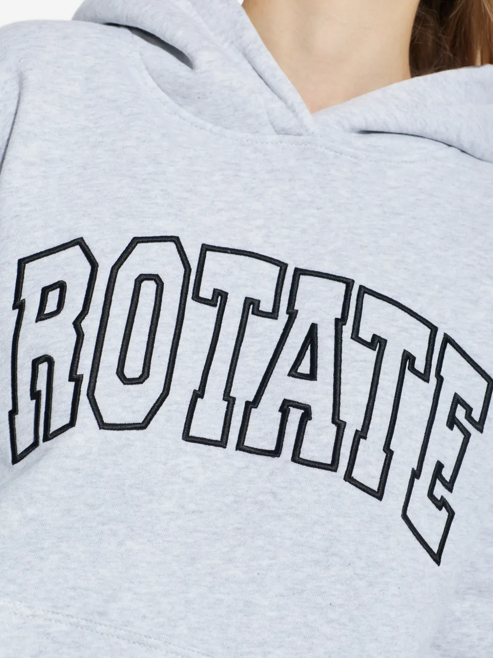 ROTATE BIRGER CHRISTENSEN Hoodie met logoprint Grijs