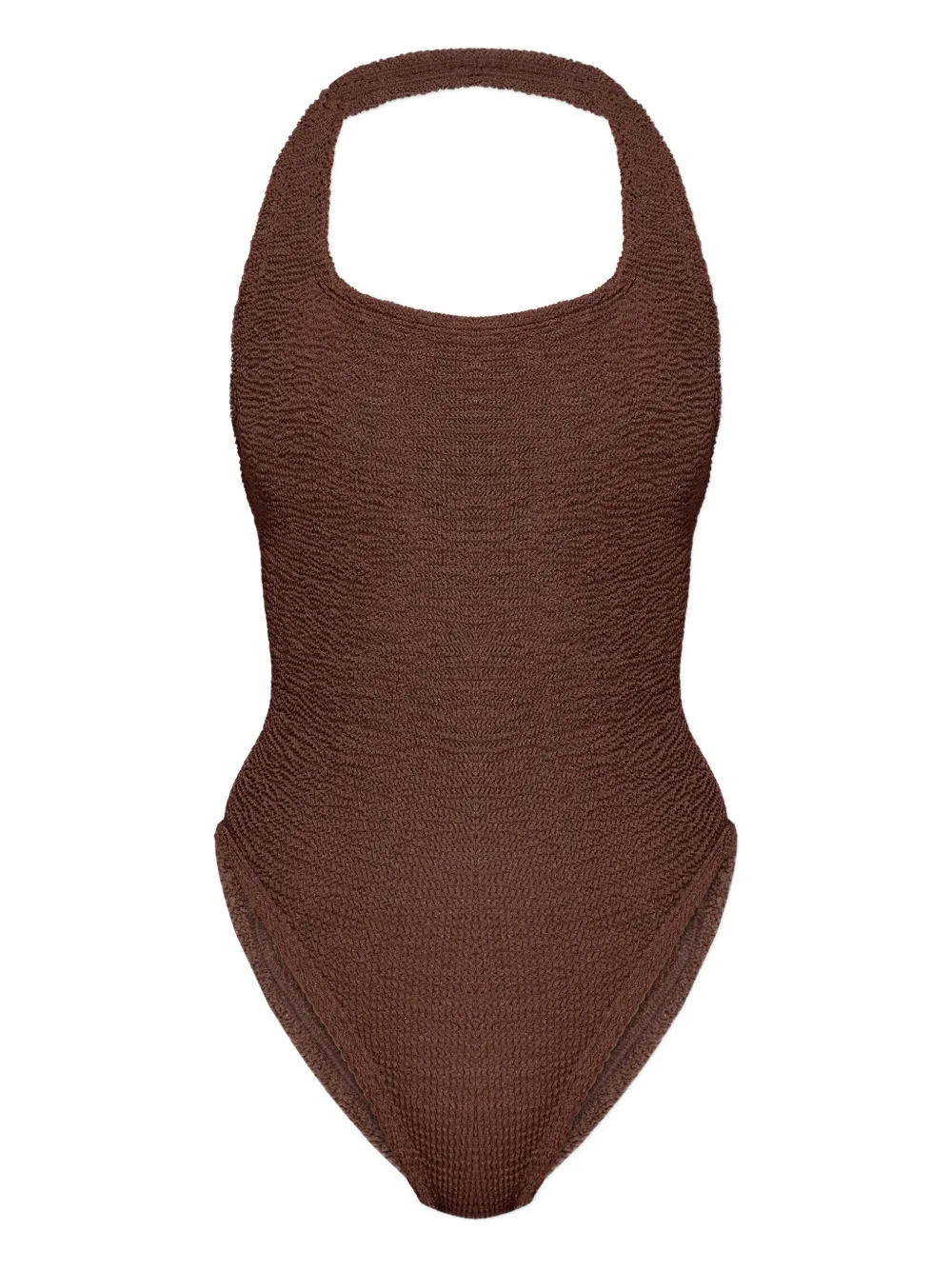 Hunza G Sandy crinkle swimsuit - Marrone
