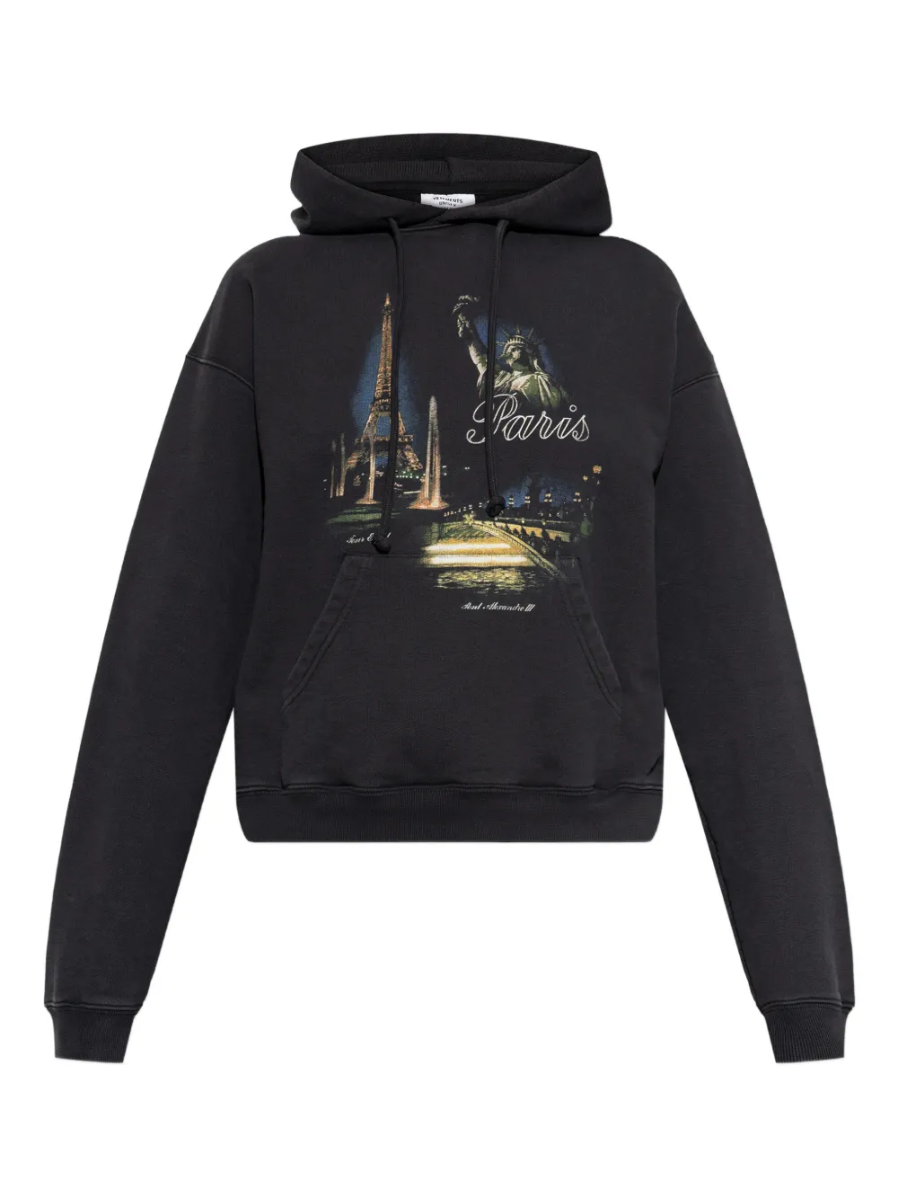 VETEMENTS printed hoodie - Nero