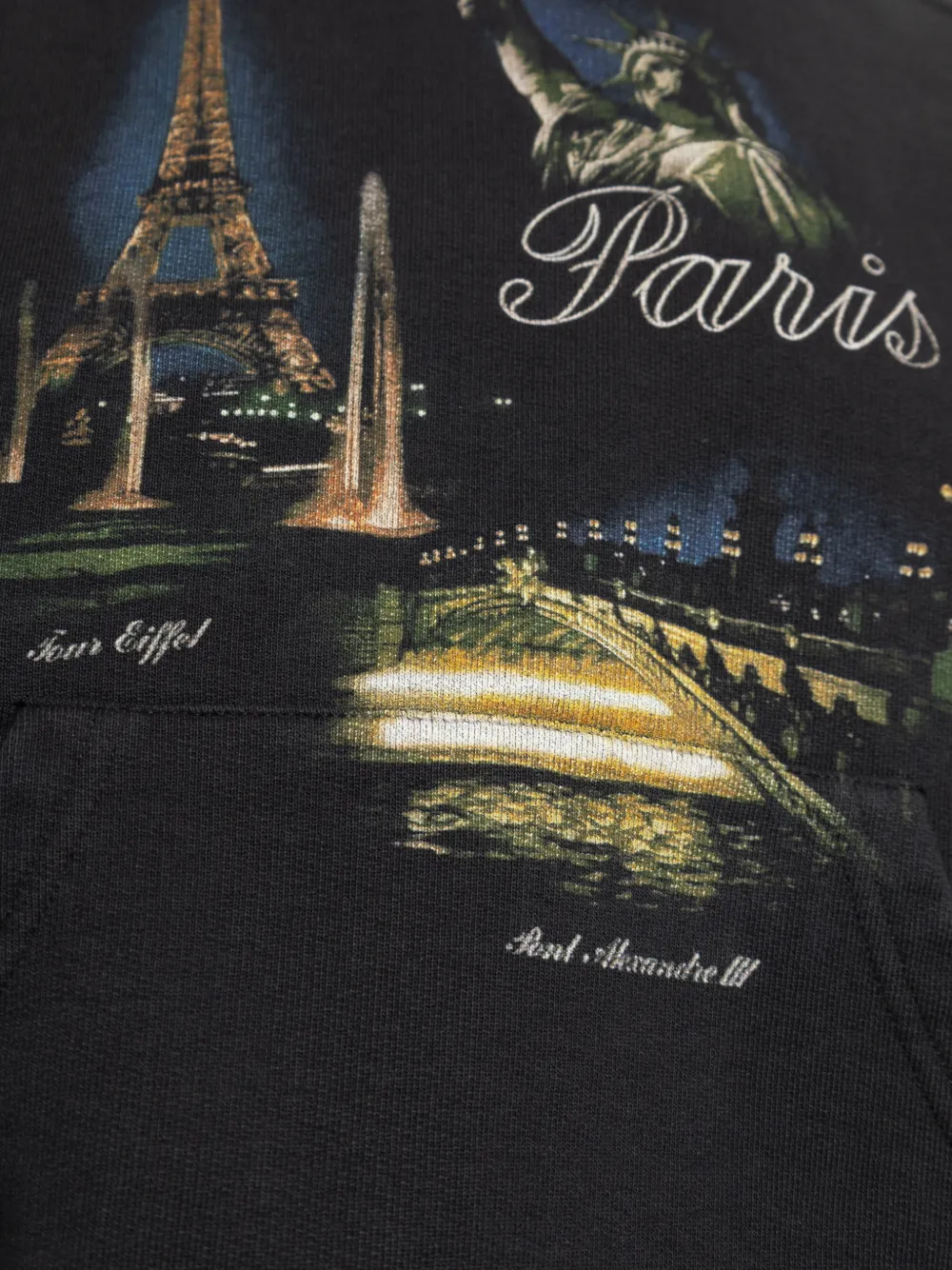 VETEMENTS Hoodie met print Zwart