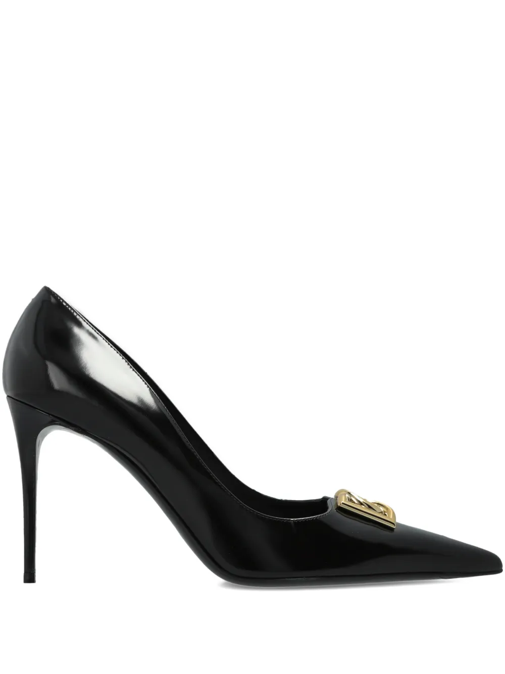 Dolce & Gabbana Pumps met metalen puntige neus Zwart