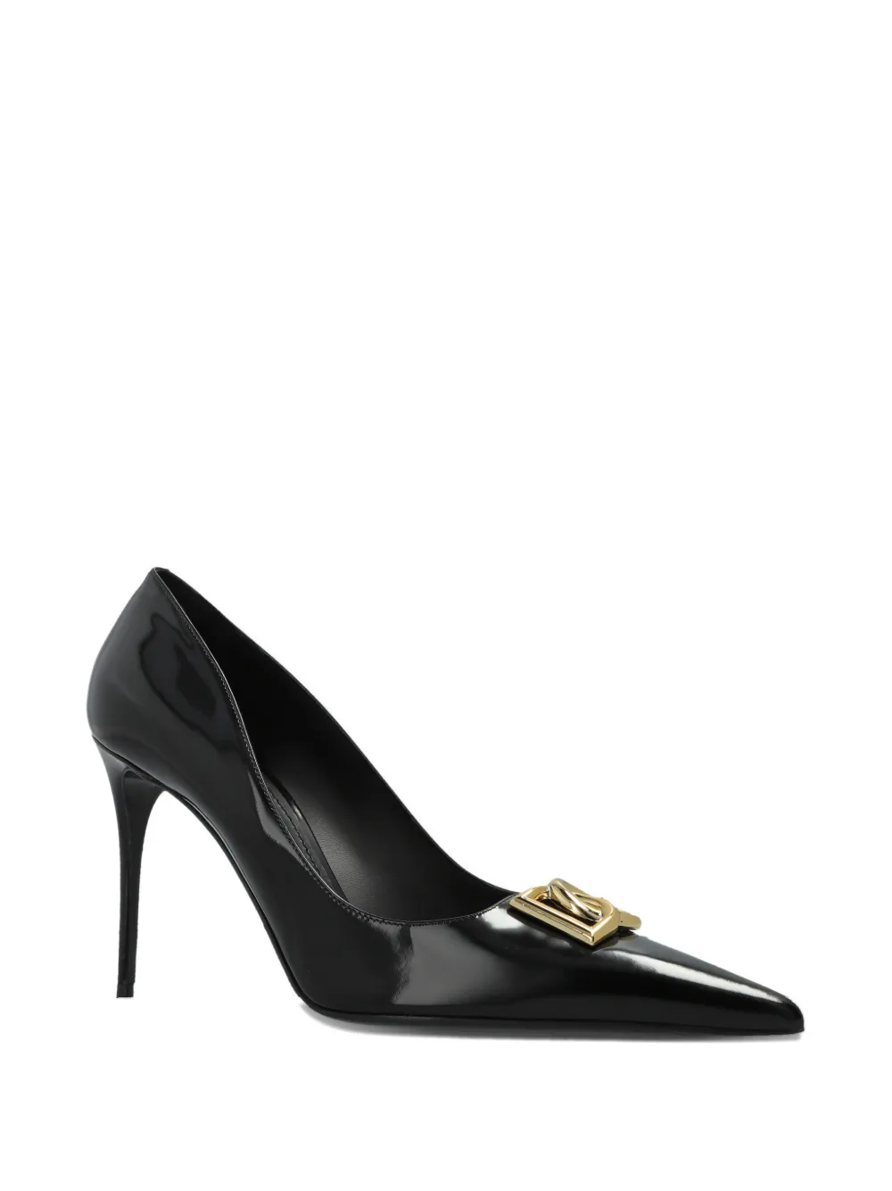 Dolce & Gabbana Pumps met metalen puntige neus Zwart