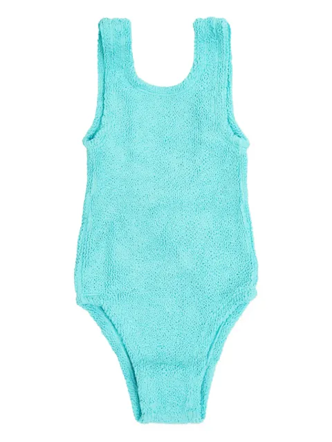 Hunza G Kids traje de baño con efecto arrugado