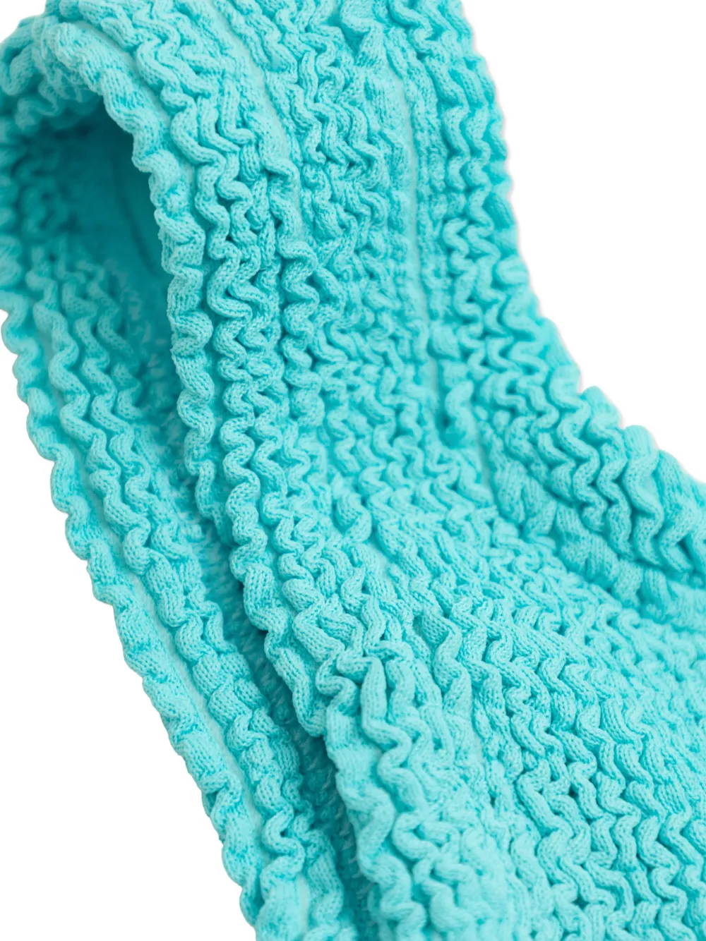  Hunza G Kids Classic Crinkle Swimsuit - Blue 