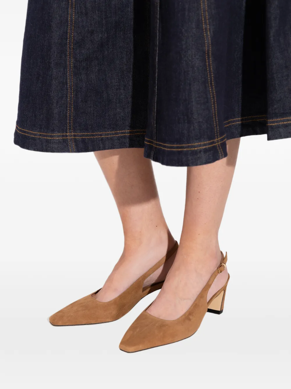 Stuart Weitzman Stassi pointed slingback pumps Bruin