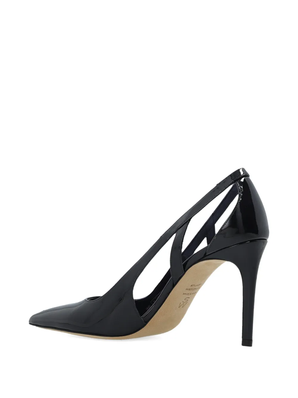 Stuart Weitzman Cutout pointed pumps Blauw
