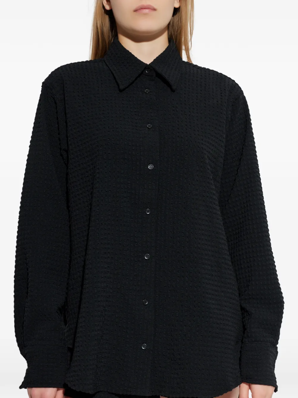 Oversized Seersucker Shirt