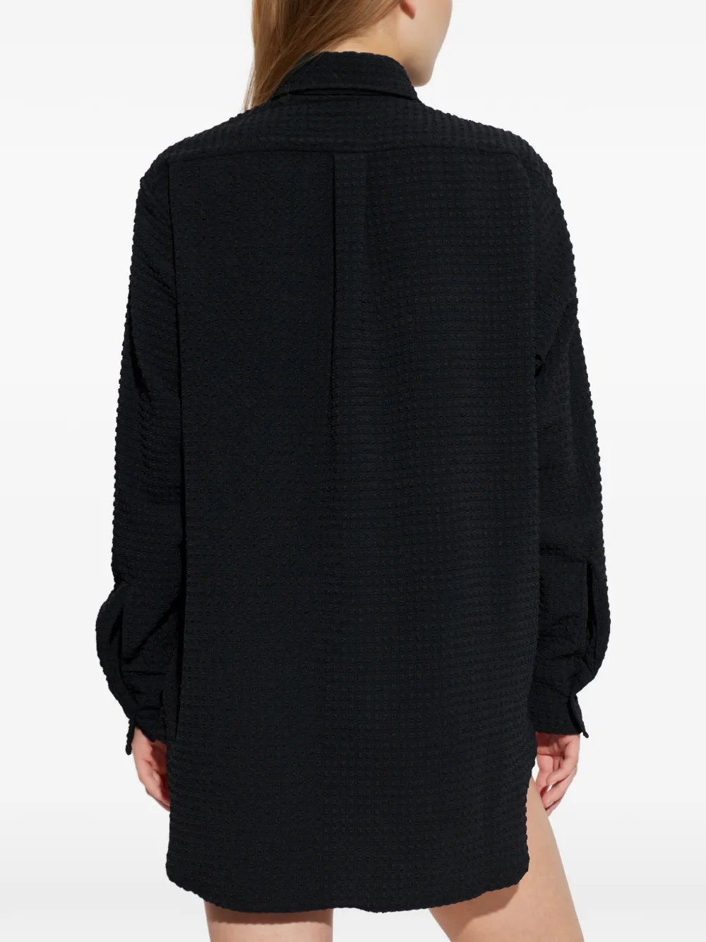 Oversized Seersucker Shirt