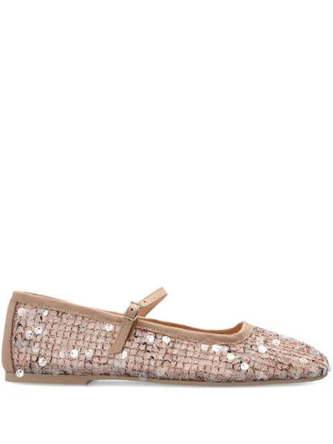 AGL Ceramic sequinned strap ballet flats