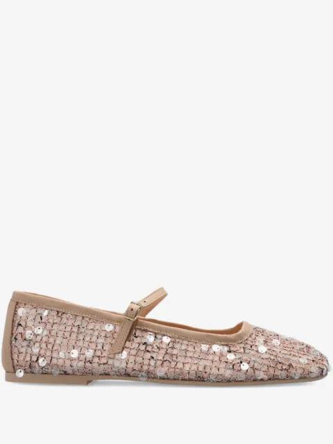 AGL Ceramic sequinned strap ballet flats
