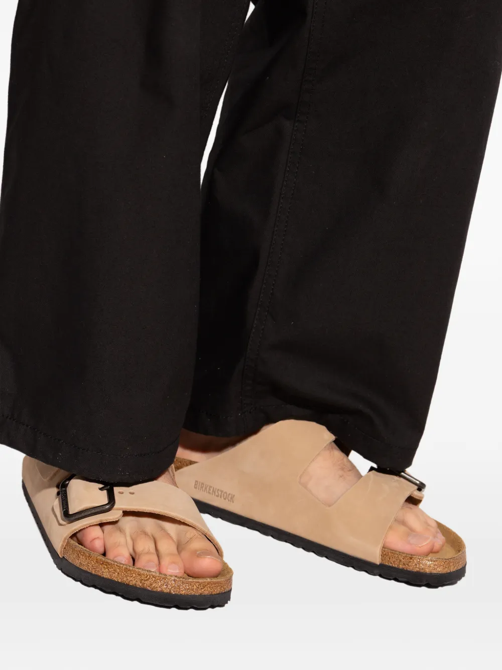 Birkenstock Arizona bandjes met gesp Beige