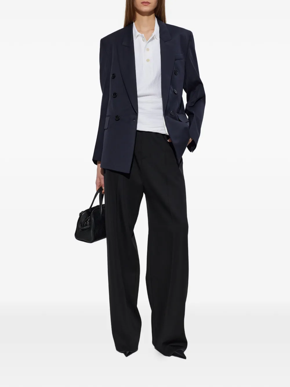 Victoria Beckham Colbert met dubbele rij knopen Blauw