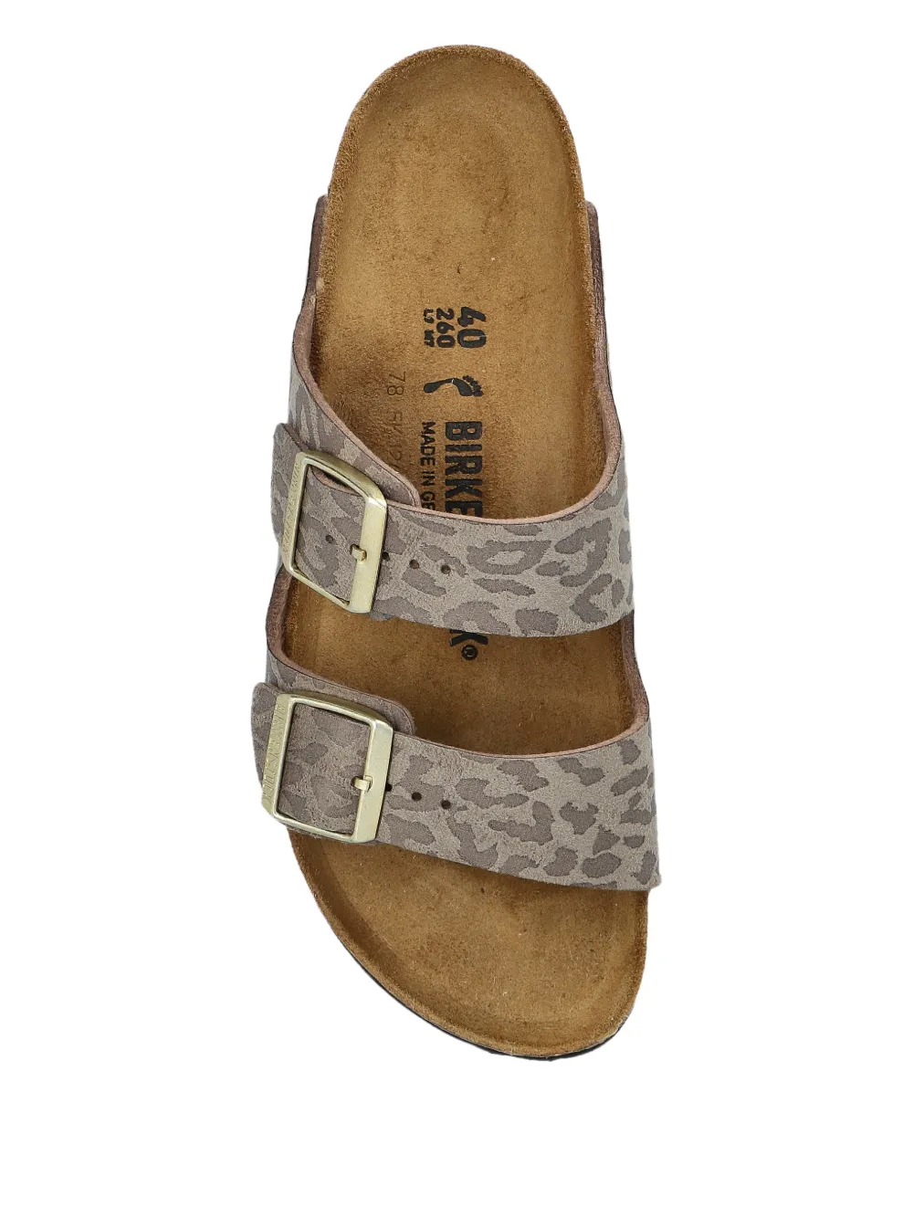 Birkenstock Arizona sandalen met gesp Grijs