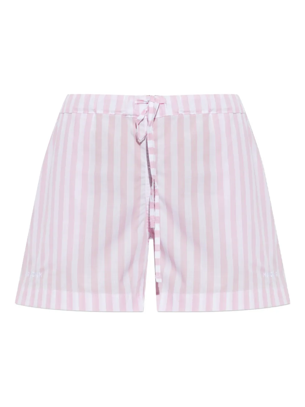 Hunza G embroidered striped shorts - Rosa