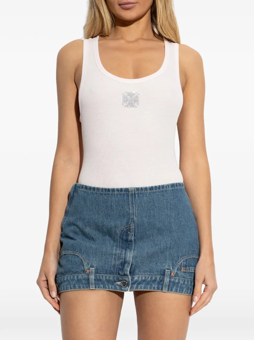 VETEMENTS Tanktop met stras Roze