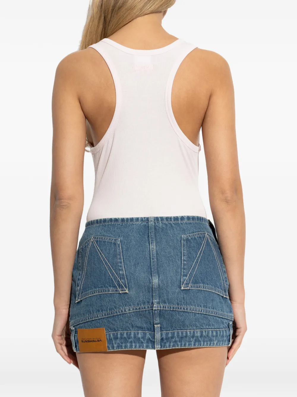 VETEMENTS Tanktop met stras Roze