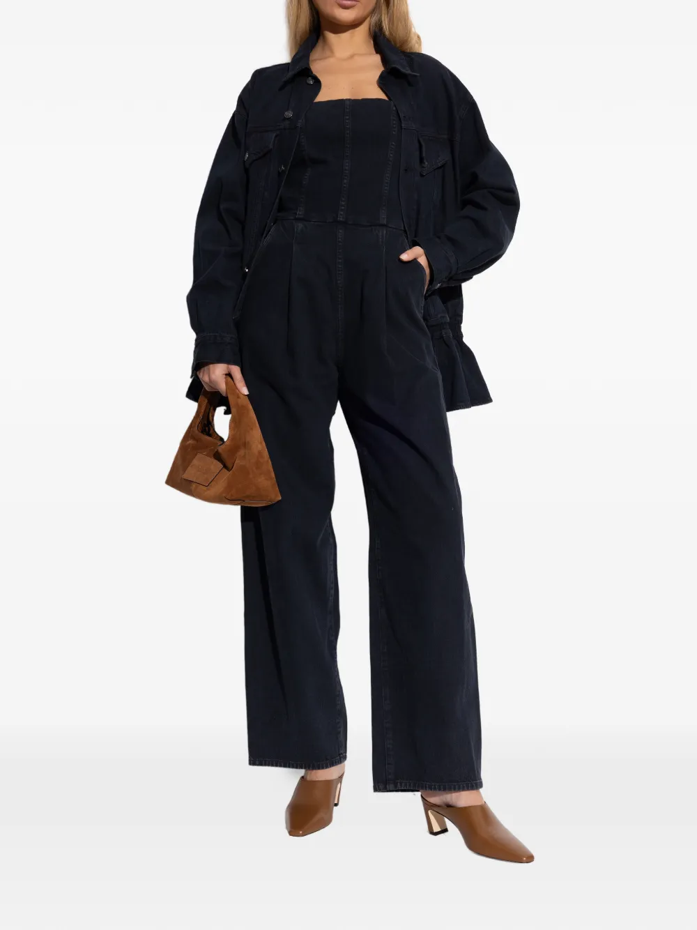 Stuart Weitzman Stassi pointed-toe mules Bruin