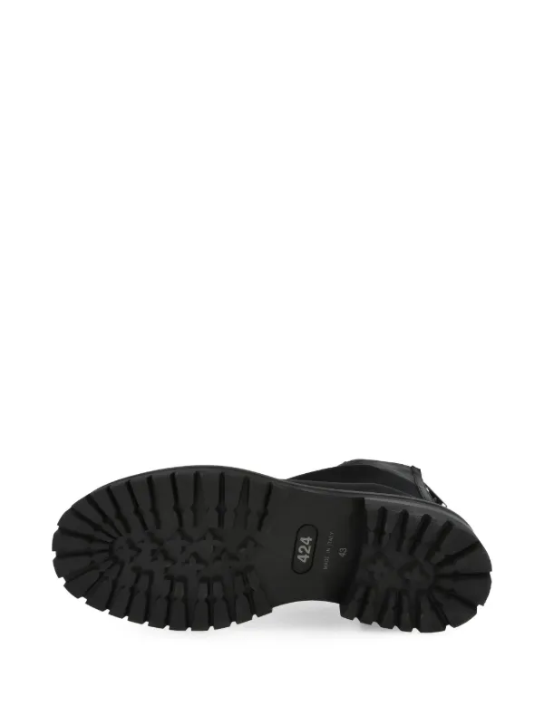 424 Marathon Textured Boots | Black | FARFETCH