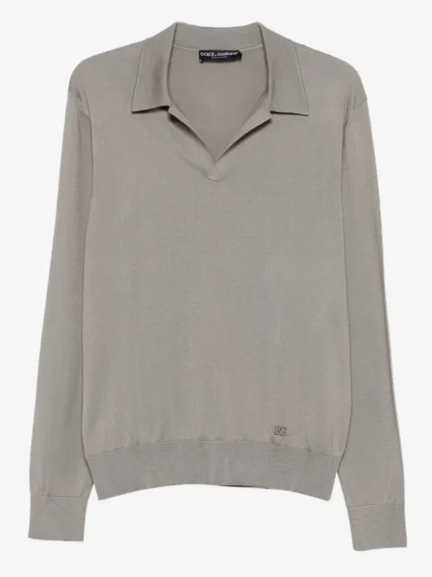 Dolce & Gabbana collared long-sleeve T-shirt
