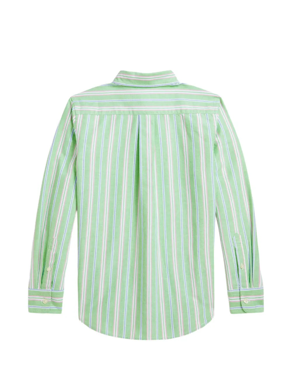 POLO RALPH LAUREN KIDS Gestreept shirt met knopen Groen