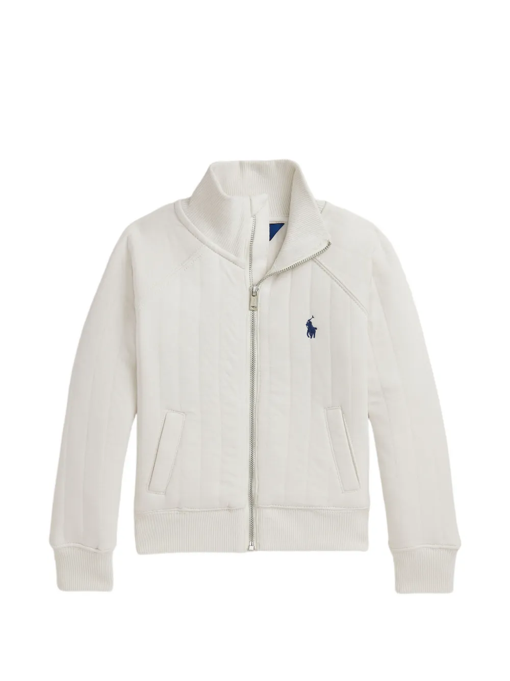 POLO RALPH LAUREN KIDS quilted zip-up jacket - Nude