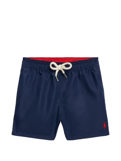 POLO RALPH LAUREN KIDS logo-embroidered swim shorts
